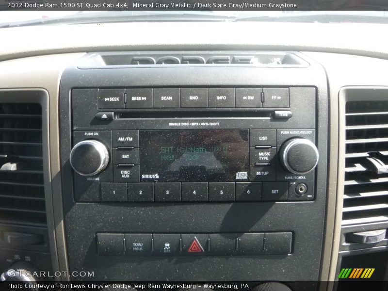 Mineral Gray Metallic / Dark Slate Gray/Medium Graystone 2012 Dodge Ram 1500 ST Quad Cab 4x4