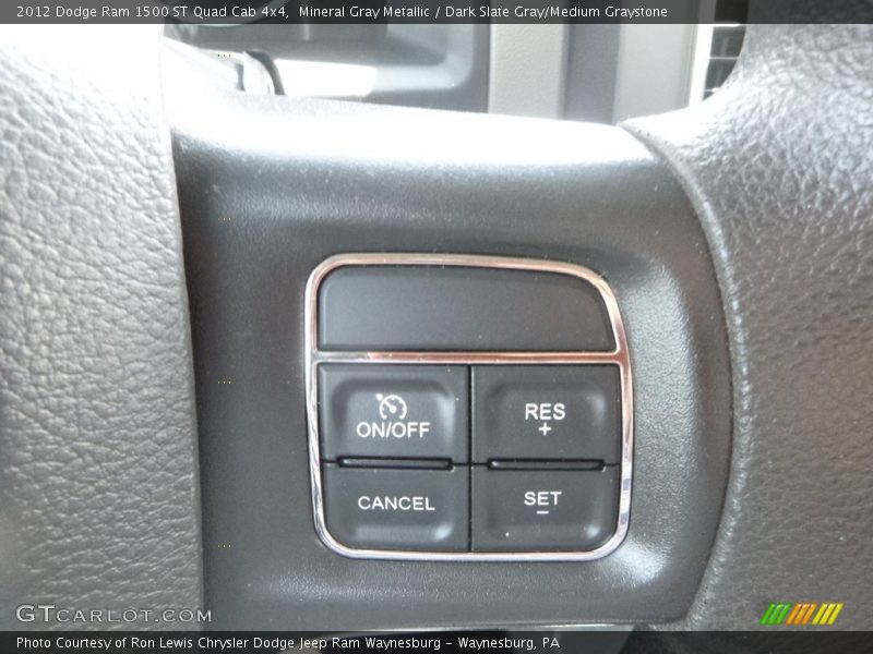 Mineral Gray Metallic / Dark Slate Gray/Medium Graystone 2012 Dodge Ram 1500 ST Quad Cab 4x4