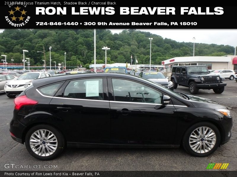 Shadow Black / Charcoal Black 2018 Ford Focus Titanium Hatch