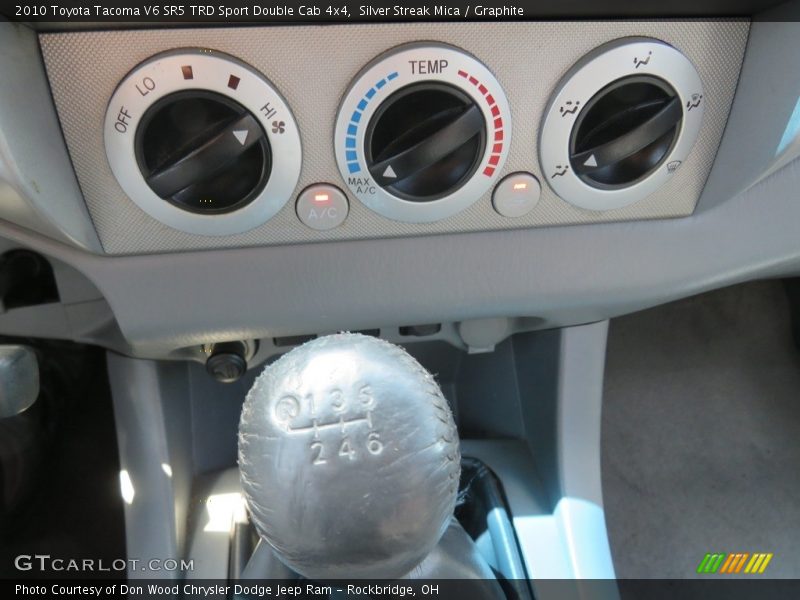 Silver Streak Mica / Graphite 2010 Toyota Tacoma V6 SR5 TRD Sport Double Cab 4x4