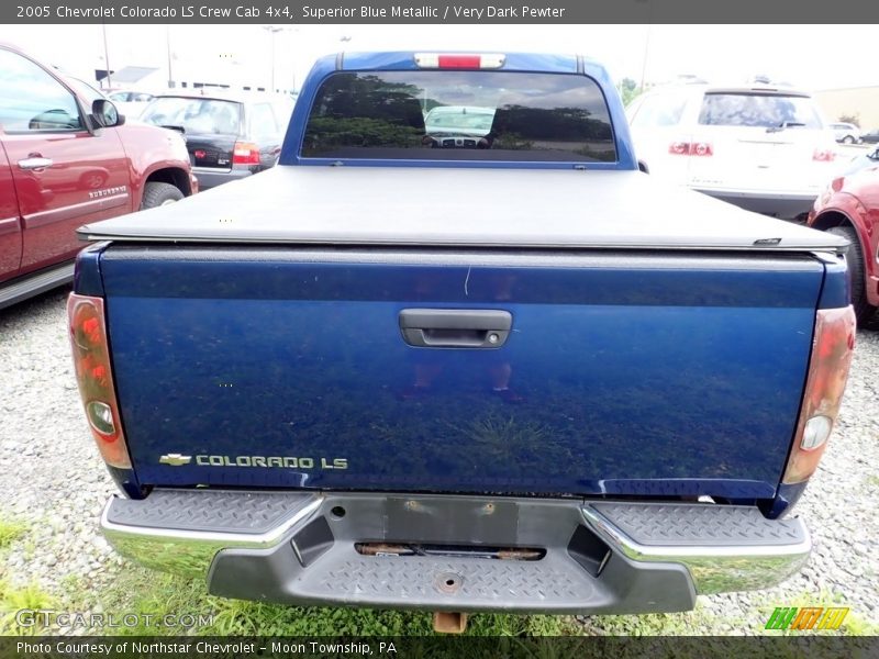 Superior Blue Metallic / Very Dark Pewter 2005 Chevrolet Colorado LS Crew Cab 4x4