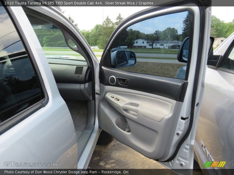 Silver Streak Mica / Graphite 2010 Toyota Tacoma V6 SR5 TRD Sport Double Cab 4x4