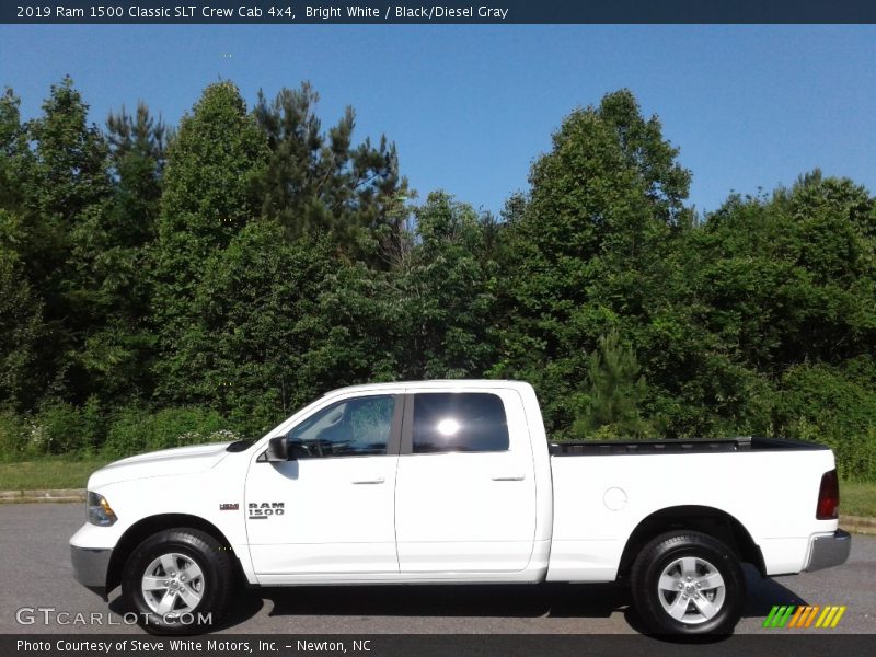 Bright White / Black/Diesel Gray 2019 Ram 1500 Classic SLT Crew Cab 4x4