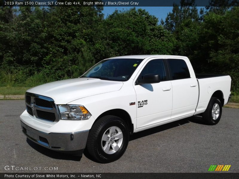 Bright White / Black/Diesel Gray 2019 Ram 1500 Classic SLT Crew Cab 4x4