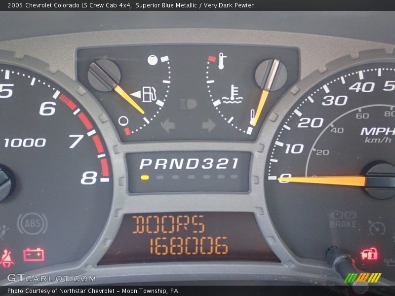 Superior Blue Metallic / Very Dark Pewter 2005 Chevrolet Colorado LS Crew Cab 4x4