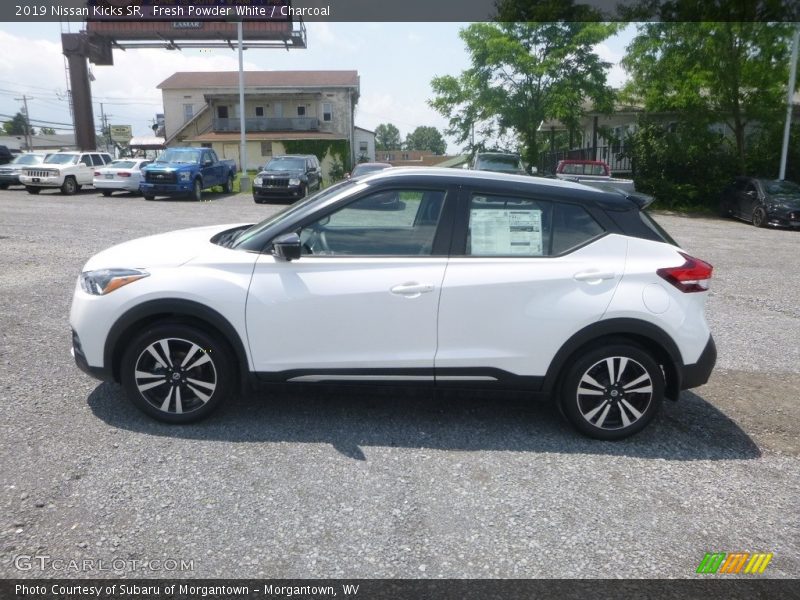 Fresh Powder White / Charcoal 2019 Nissan Kicks SR