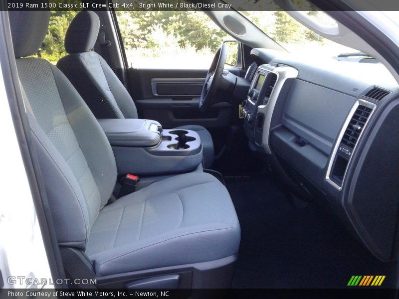 Bright White / Black/Diesel Gray 2019 Ram 1500 Classic SLT Crew Cab 4x4