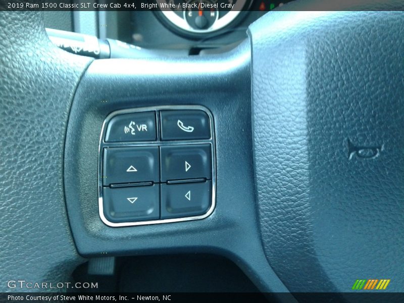 Bright White / Black/Diesel Gray 2019 Ram 1500 Classic SLT Crew Cab 4x4
