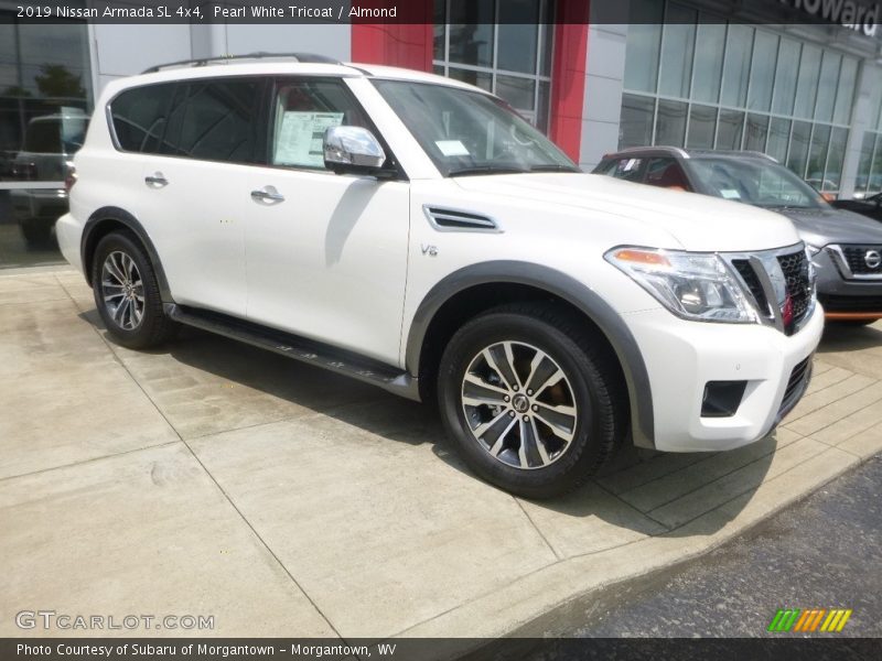 Pearl White Tricoat / Almond 2019 Nissan Armada SL 4x4
