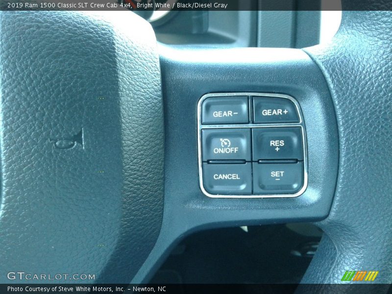 Bright White / Black/Diesel Gray 2019 Ram 1500 Classic SLT Crew Cab 4x4