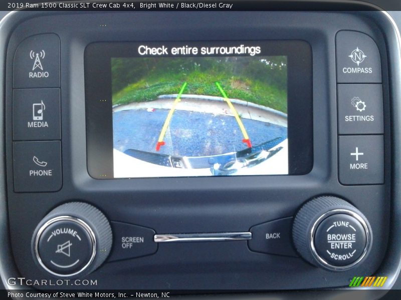 Bright White / Black/Diesel Gray 2019 Ram 1500 Classic SLT Crew Cab 4x4