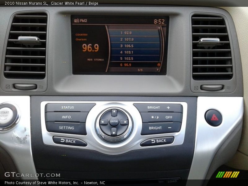 Glacier White Pearl / Beige 2010 Nissan Murano SL