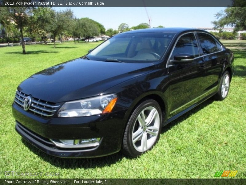 Black / Cornsilk Beige 2013 Volkswagen Passat TDI SE