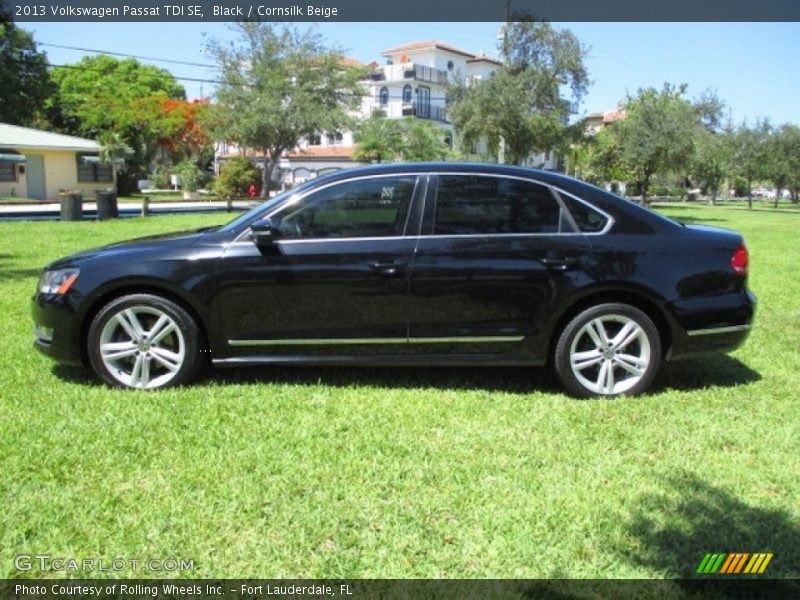 Black / Cornsilk Beige 2013 Volkswagen Passat TDI SE