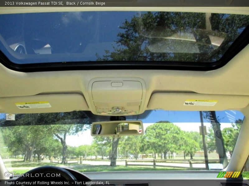 Black / Cornsilk Beige 2013 Volkswagen Passat TDI SE