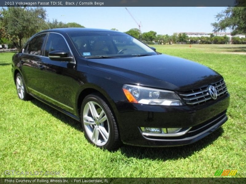 Black / Cornsilk Beige 2013 Volkswagen Passat TDI SE