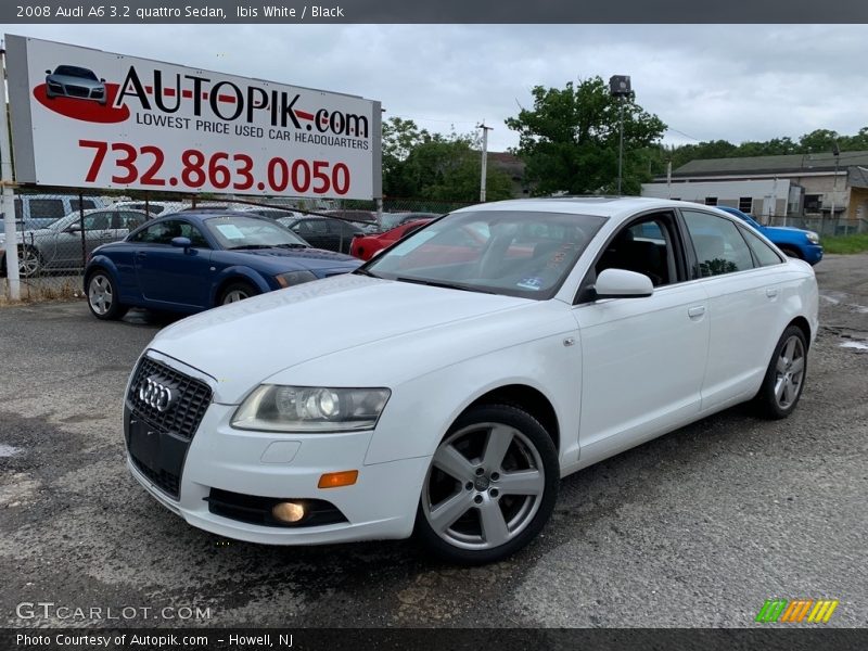 Ibis White / Black 2008 Audi A6 3.2 quattro Sedan