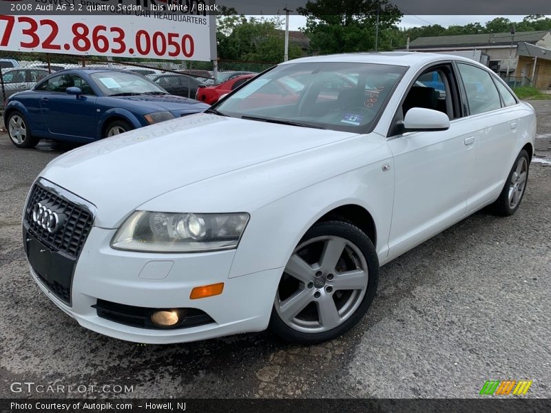 Ibis White / Black 2008 Audi A6 3.2 quattro Sedan