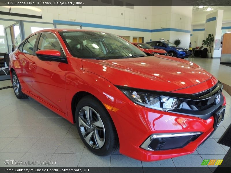 Rallye Red / Black 2019 Honda Civic LX Sedan
