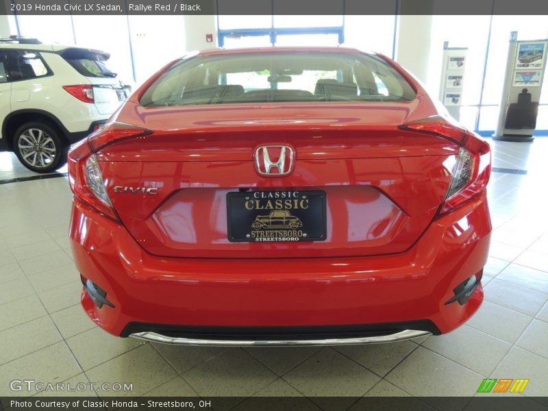 Rallye Red / Black 2019 Honda Civic LX Sedan