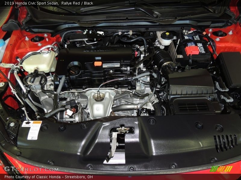 Rallye Red / Black 2019 Honda Civic Sport Sedan