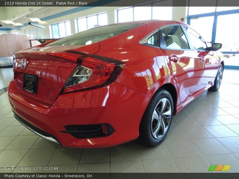 Rallye Red / Black 2019 Honda Civic LX Sedan