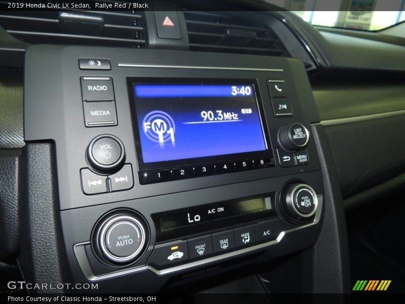Rallye Red / Black 2019 Honda Civic LX Sedan
