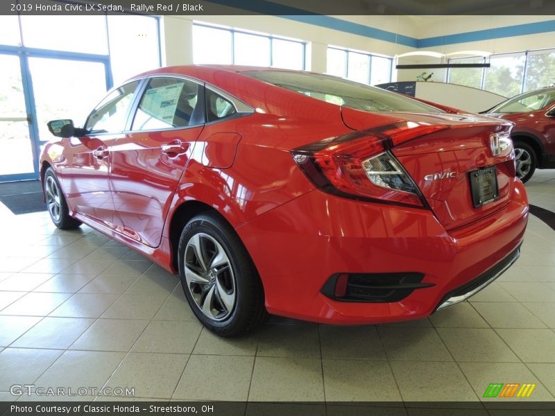 Rallye Red / Black 2019 Honda Civic LX Sedan