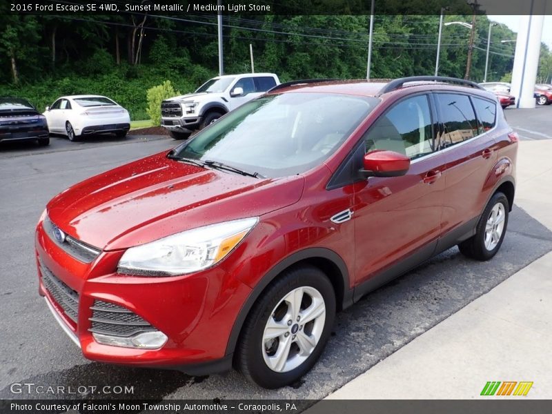 Sunset Metallic / Medium Light Stone 2016 Ford Escape SE 4WD