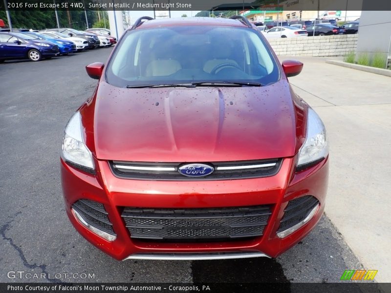 Sunset Metallic / Medium Light Stone 2016 Ford Escape SE 4WD