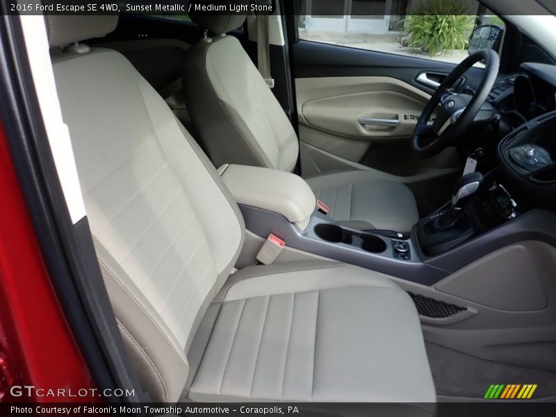 Sunset Metallic / Medium Light Stone 2016 Ford Escape SE 4WD