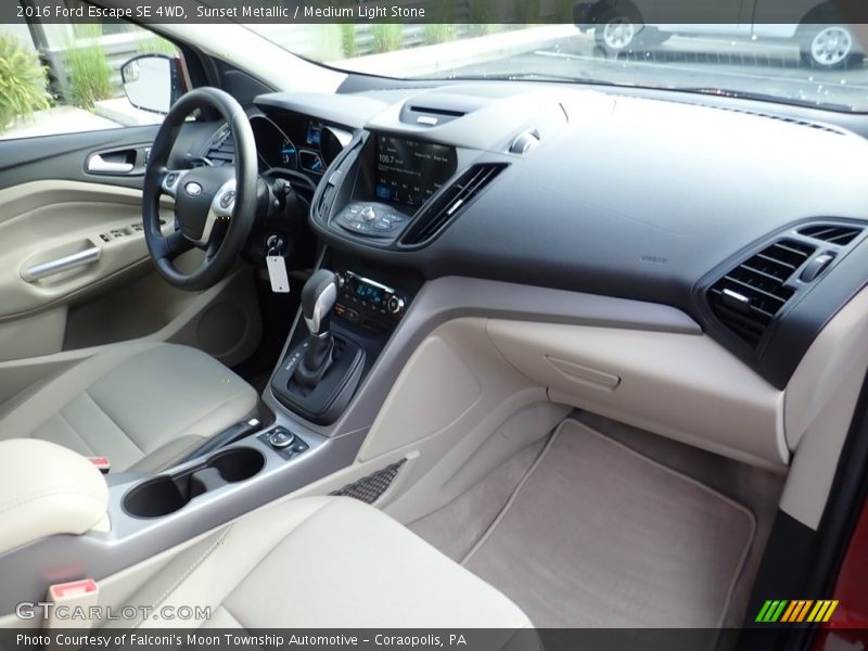 Sunset Metallic / Medium Light Stone 2016 Ford Escape SE 4WD