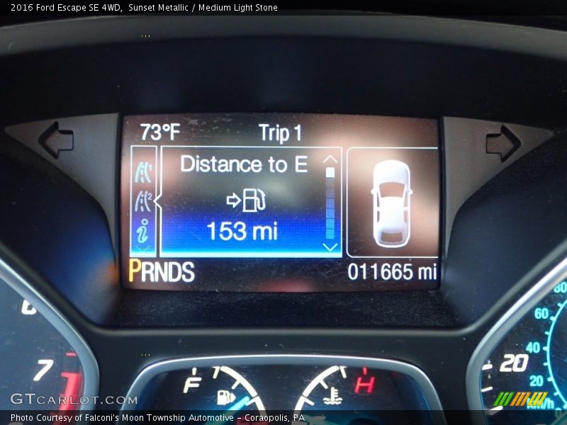 Sunset Metallic / Medium Light Stone 2016 Ford Escape SE 4WD