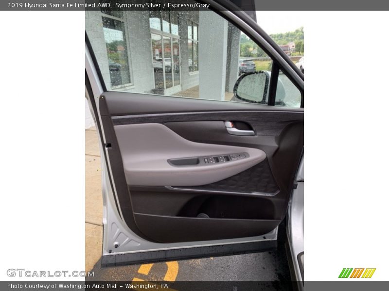 Symphony Silver / Espresso/Gray 2019 Hyundai Santa Fe Limited AWD