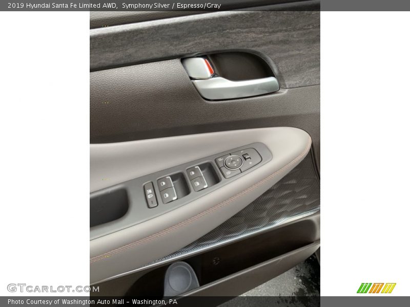 Symphony Silver / Espresso/Gray 2019 Hyundai Santa Fe Limited AWD