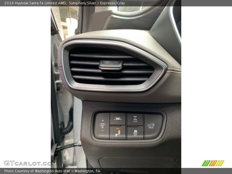 Symphony Silver / Espresso/Gray 2019 Hyundai Santa Fe Limited AWD