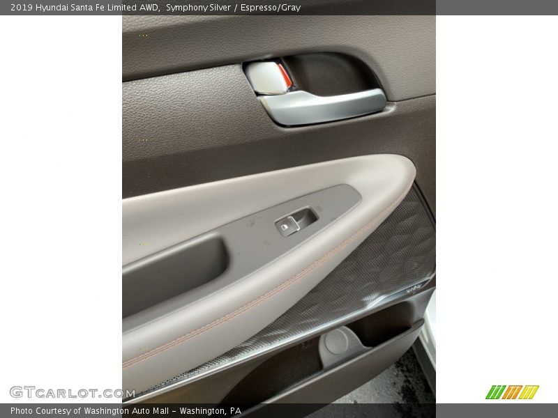 Symphony Silver / Espresso/Gray 2019 Hyundai Santa Fe Limited AWD