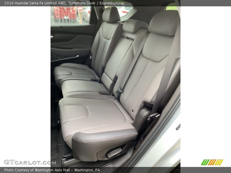 Symphony Silver / Espresso/Gray 2019 Hyundai Santa Fe Limited AWD