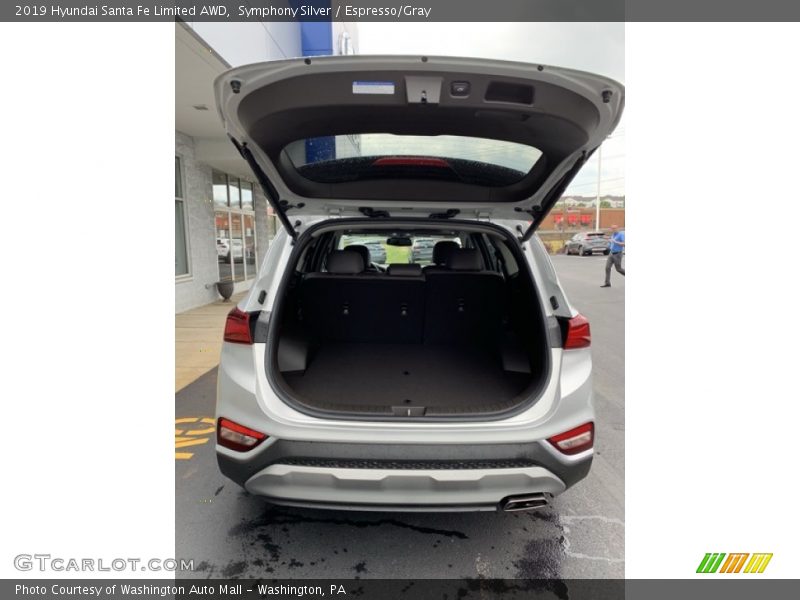 Symphony Silver / Espresso/Gray 2019 Hyundai Santa Fe Limited AWD