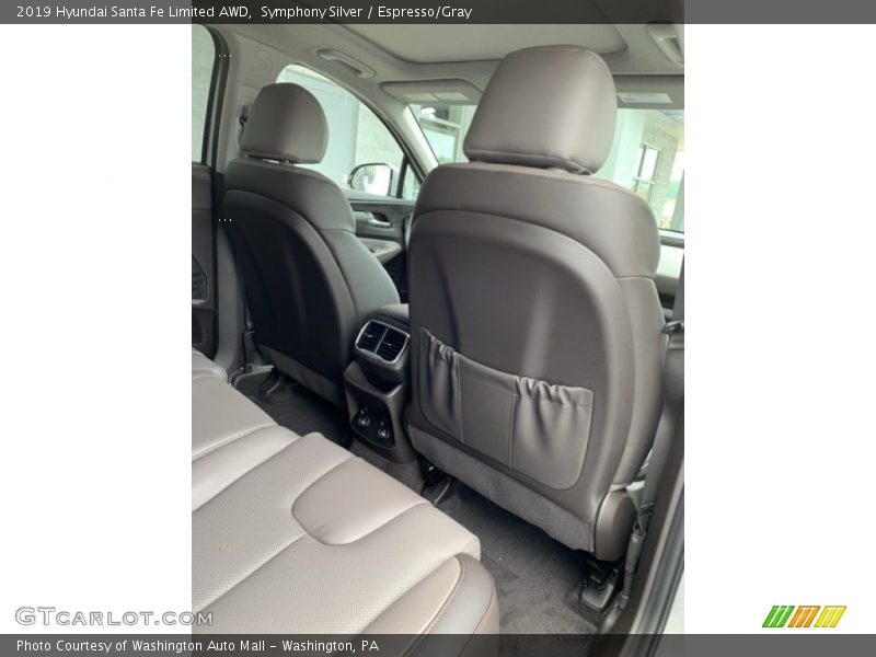 Symphony Silver / Espresso/Gray 2019 Hyundai Santa Fe Limited AWD