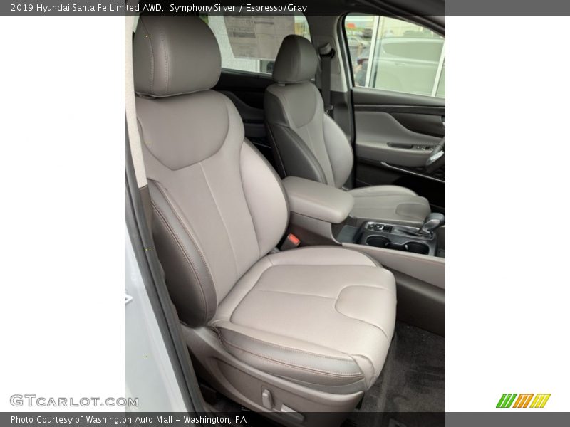 Symphony Silver / Espresso/Gray 2019 Hyundai Santa Fe Limited AWD