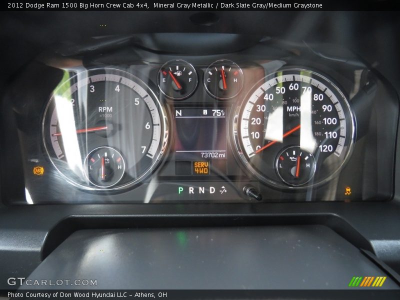 Mineral Gray Metallic / Dark Slate Gray/Medium Graystone 2012 Dodge Ram 1500 Big Horn Crew Cab 4x4