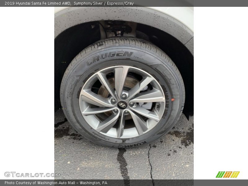 Symphony Silver / Espresso/Gray 2019 Hyundai Santa Fe Limited AWD