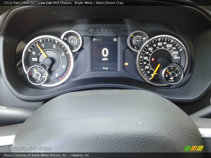 Bright White / Black/Diesel Gray 2019 Ram 5500 SLT Crew Cab 4x4 Chassis