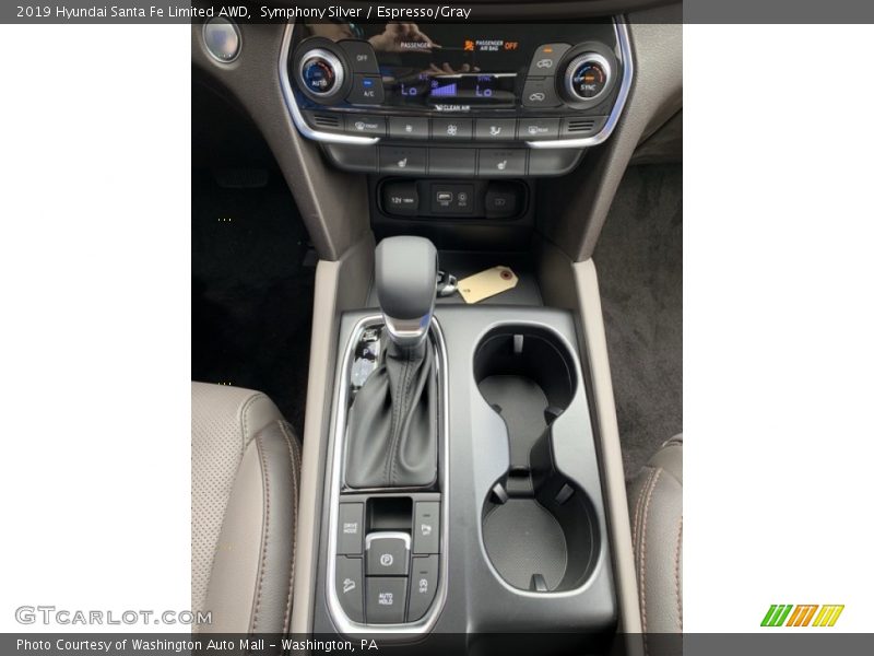 Symphony Silver / Espresso/Gray 2019 Hyundai Santa Fe Limited AWD