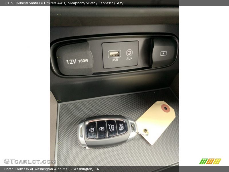 Symphony Silver / Espresso/Gray 2019 Hyundai Santa Fe Limited AWD