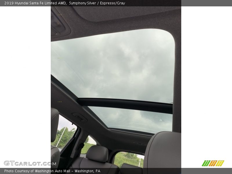 Symphony Silver / Espresso/Gray 2019 Hyundai Santa Fe Limited AWD