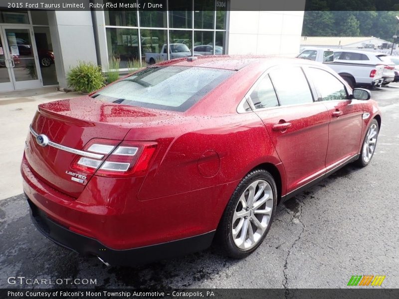 Ruby Red Metallic / Dune 2015 Ford Taurus Limited