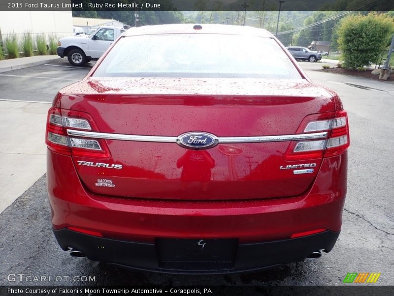 Ruby Red Metallic / Dune 2015 Ford Taurus Limited