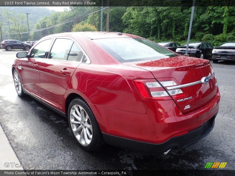Ruby Red Metallic / Dune 2015 Ford Taurus Limited